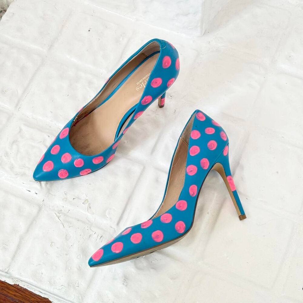 Y2K polka dot stiletto heels - Picture 6 of 8